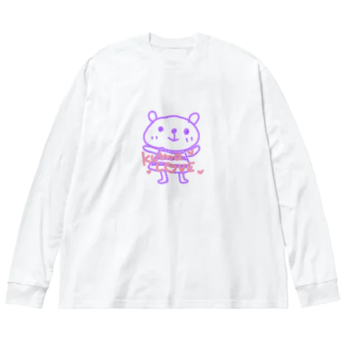 わっくま　くまラブ ビッグシルエットロングスリーブTシャツ