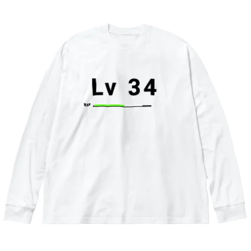 レベル34 レベルアップ ビッグシルエットロングスリーブTシャツ