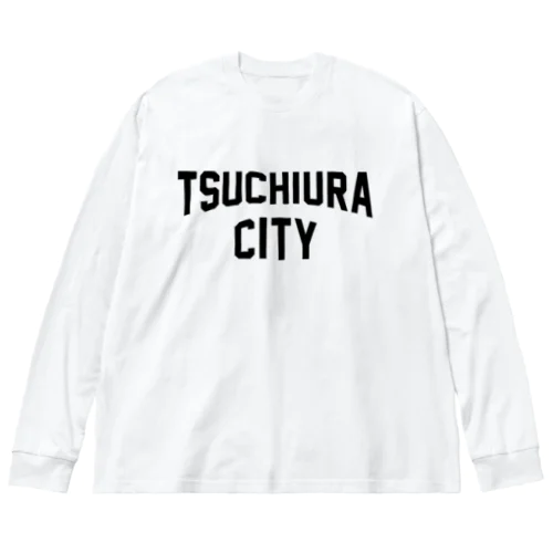 土浦市 TSUCHIURA CITY ロゴブラック ビッグシルエットロングスリーブTシャツ