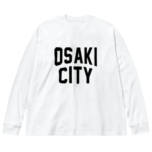 大崎市 OSAKI CITY　ロゴブラック ビッグシルエットロングスリーブTシャツ