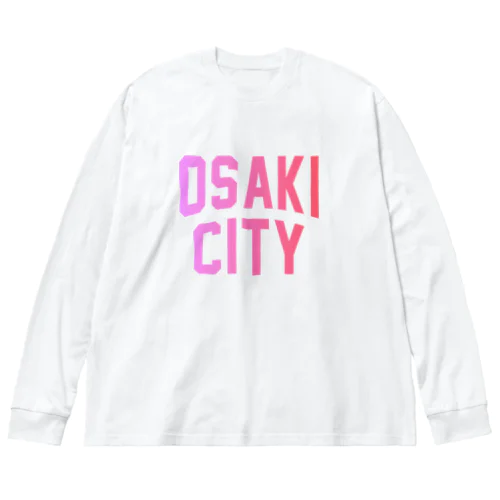 大崎市 OSAKI CITY　ロゴピンク ビッグシルエットロングスリーブTシャツ
