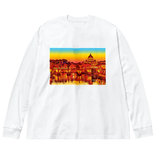 イタリア ローマの夕暮れ Big Long Sleeve T-Shirt