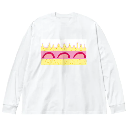 ケーキ🍰 ビッグシルエットロングスリーブTシャツ