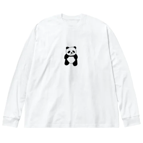 ドヤ顔 パンダ ビッグシルエットロングスリーブTシャツ