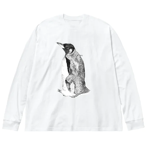 ペンギン 루즈핏 롱 슬리브 티셔츠