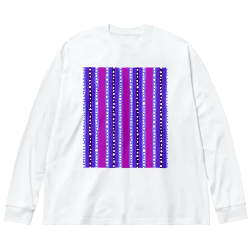 不思議なムードの抽象模様 Big Long Sleeve T-Shirt