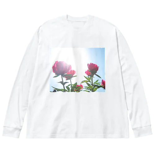 赤いお花 Big Long Sleeve T-Shirt