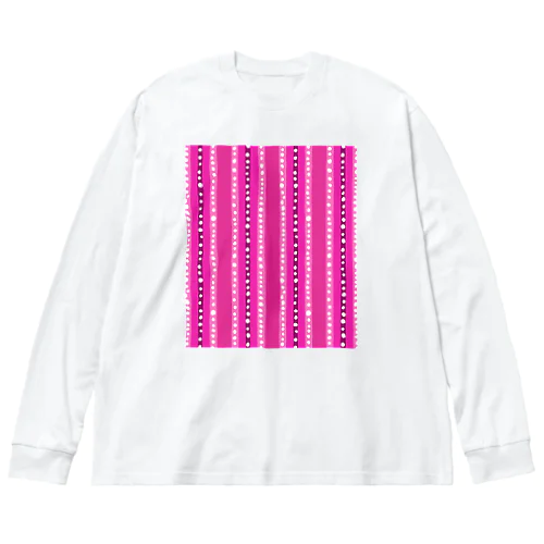 不思議なムードの抽象模様 Big Long Sleeve T-Shirt