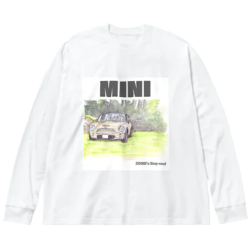 MINI 水彩スケッチ　01 ビッグシルエットロングスリーブTシャツ