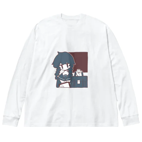 おうどんたべたい ビッグシルエットロングスリーブTシャツ