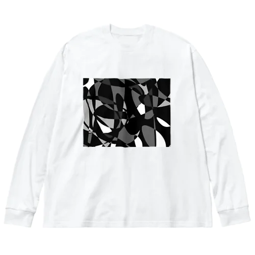 モノクロ自由形-2 Big Long Sleeve T-Shirt