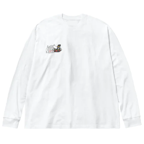 いぬもち ビッグシルエットロングスリーブTシャツ