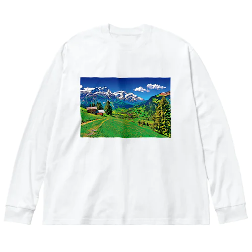 スイス ベルナー・オーバーラント地方 Big Long Sleeve T-Shirt