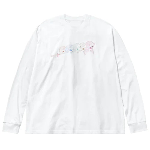 HAIRS ロゴback Big Long Sleeve T-Shirt