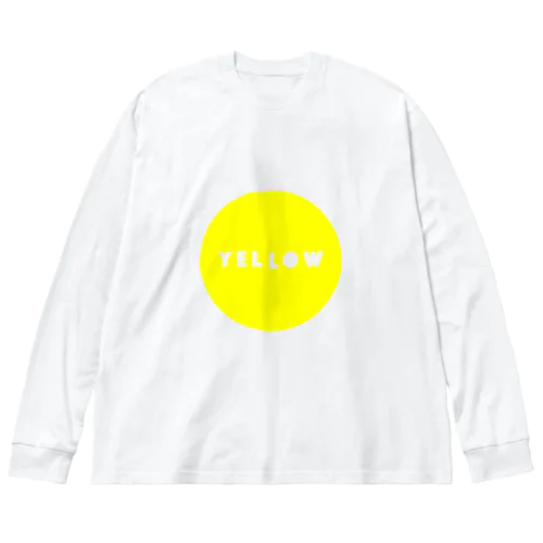 CIRCLE YELLOW. ビッグシルエットロングスリーブTシャツ