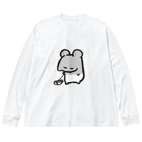 お寿司を散歩させるバク Big Long Sleeve T-Shirt