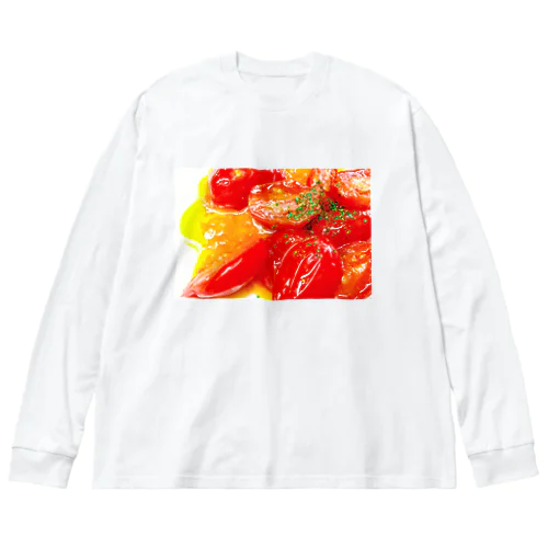フルーツトマトのソテー ビッグシルエットロングスリーブTシャツ