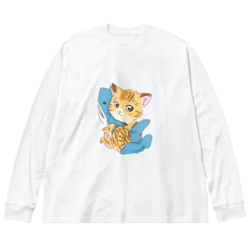 サメ好き猫さん Big Long Sleeve T-Shirt