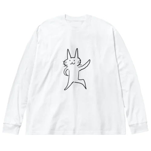 しっぽのないネコちゃん Big Long Sleeve T-Shirt