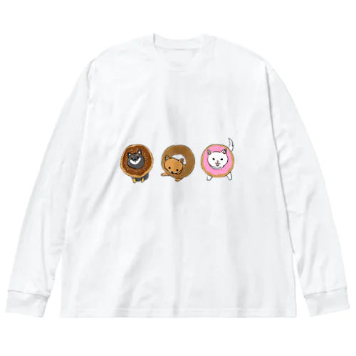 Shiba Donut ビッグシルエットロングスリーブTシャツ