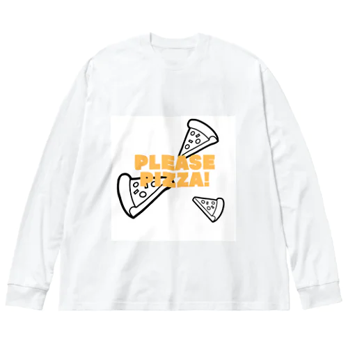 PLEASEシリーズ「ピッツァ」 Big Long Sleeve T-Shirt