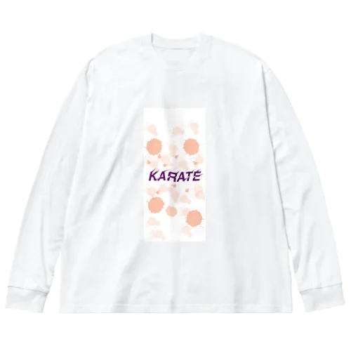 KARATEドット淡い系 ビッグシルエットロングスリーブTシャツ