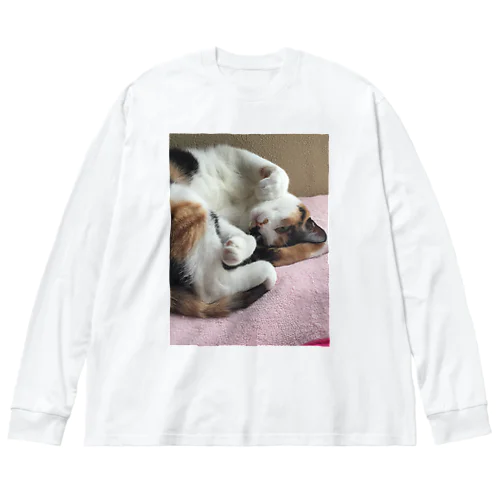 愛猫モモ Big Long Sleeve T-Shirt