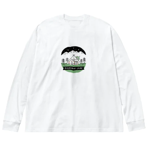 お山でキャンプ(夜) Big Long Sleeve T-Shirt