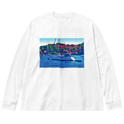 フランス コート・ダジュールのヨット Big Long Sleeve T-Shirt