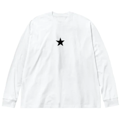 BLACK STAR Big Long Sleeve T-Shirt
