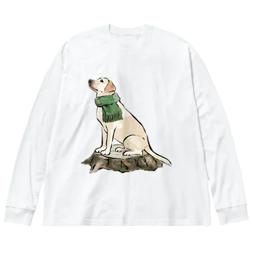 マフラー犬　ラブラドルレトリバー Big Long Sleeve T-Shirt