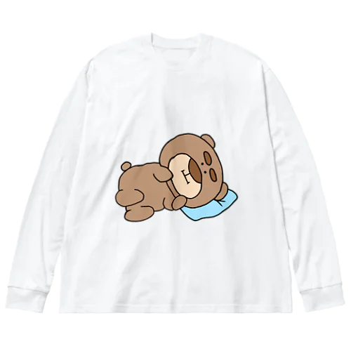 クマのてっちゃん ビッグシルエットロングスリーブTシャツ