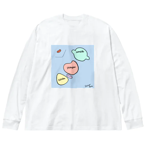 にほんちず ビッグシルエットロングスリーブTシャツ