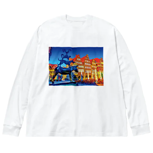 ドイツ マルクト広場のブレーメン音楽隊 Big Long Sleeve T-Shirt