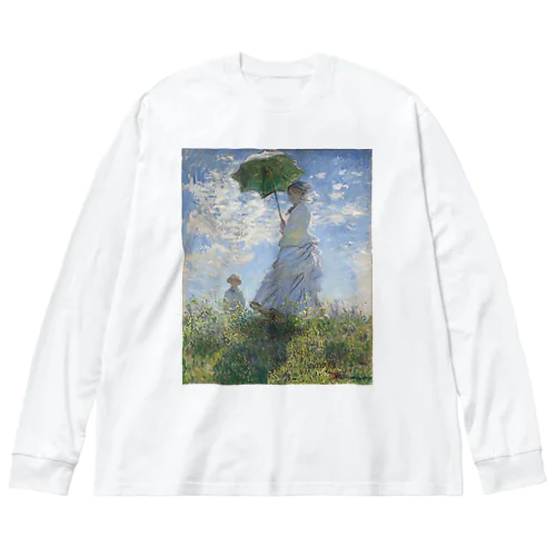 散歩、日傘をさす女 Big Long Sleeve T-Shirt