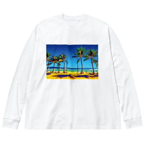 フィリピン ボラカイ島のビーチ Big Long Sleeve T-Shirt