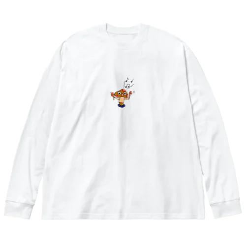 マラカスきのこスチュアート ビッグシルエットロングスリーブTシャツ