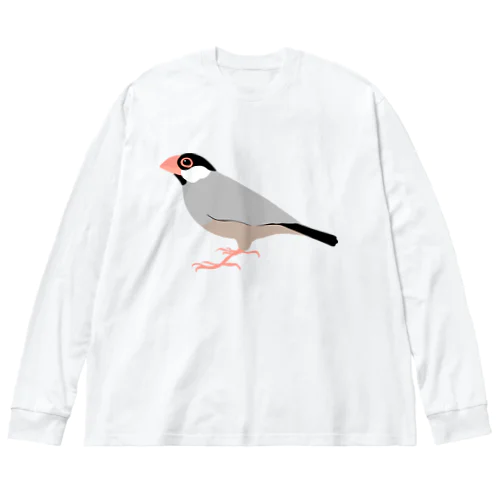 文鳥 ビッグシルエットロングスリーブTシャツ