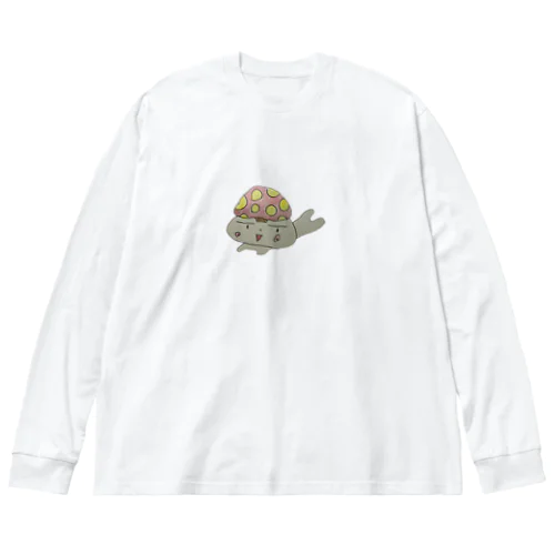 キノコたむちゃん ビッグシルエットロングスリーブTシャツ