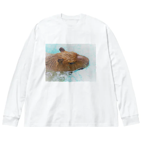 物憂げなカピバラ Big Long Sleeve T-Shirt