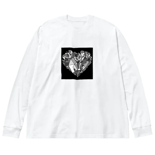 Broken heart ビッグシルエットロングスリーブTシャツ