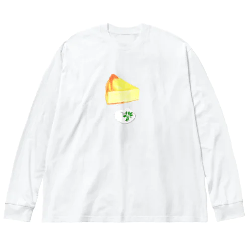 ベイクドチーズケーキ 루즈핏 롱 슬리브 티셔츠