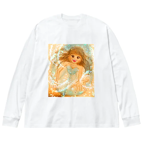 明日も素敵な空をみたい。晴れますように✨ Big Long Sleeve T-Shirt