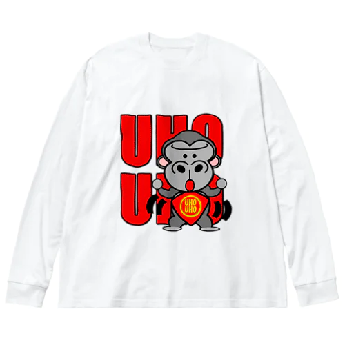 UHOUHOゴリッキー(腹かけバージョン) ビッグシルエットロングスリーブTシャツ