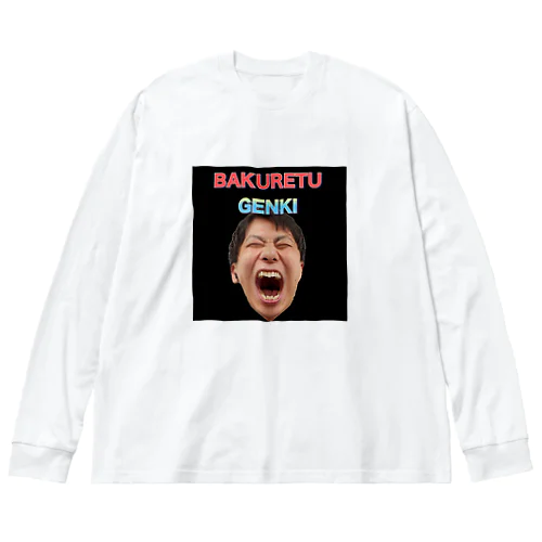 BAKURETU GENKI ビッグシルエットロングスリーブTシャツ