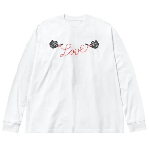 運命の赤い糸 Big Long Sleeve T-Shirt