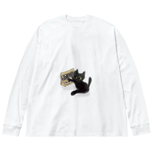 synthesizer　cat Big Long Sleeve T-Shirt