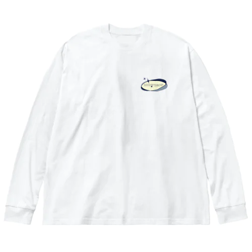SNOWDROP 丸ロゴ２ ビッグシルエットロングスリーブTシャツ