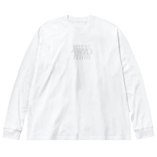 いぬ連続 Big Long Sleeve T-Shirt