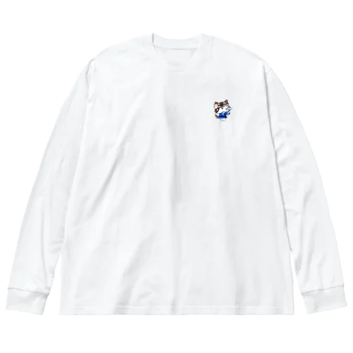 お祭り猫 Big Long Sleeve T-Shirt